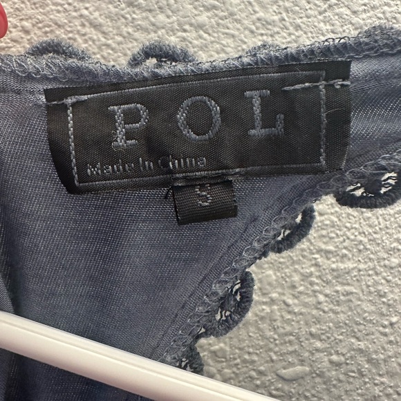 Dusty Blue Racerback Peplum Top - Picture 3 of 3